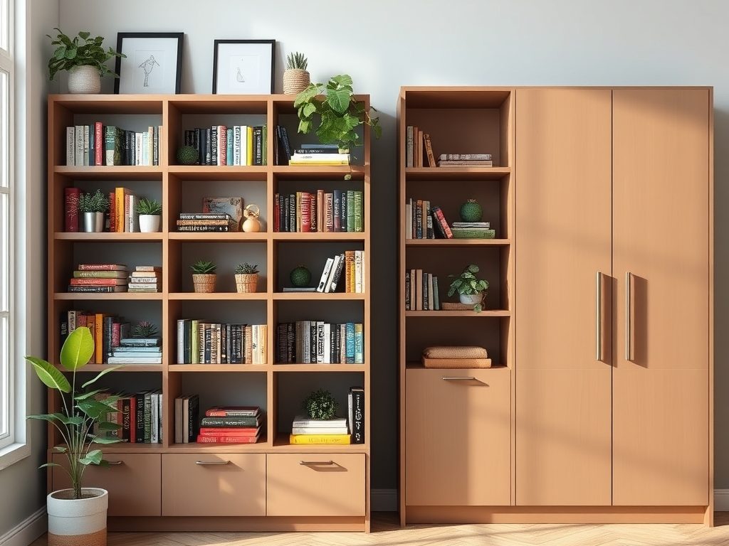 Regał otwarty czy zamknięty: jak wybrać mebel łączący styl, funkcję i porządek w wnętrzu