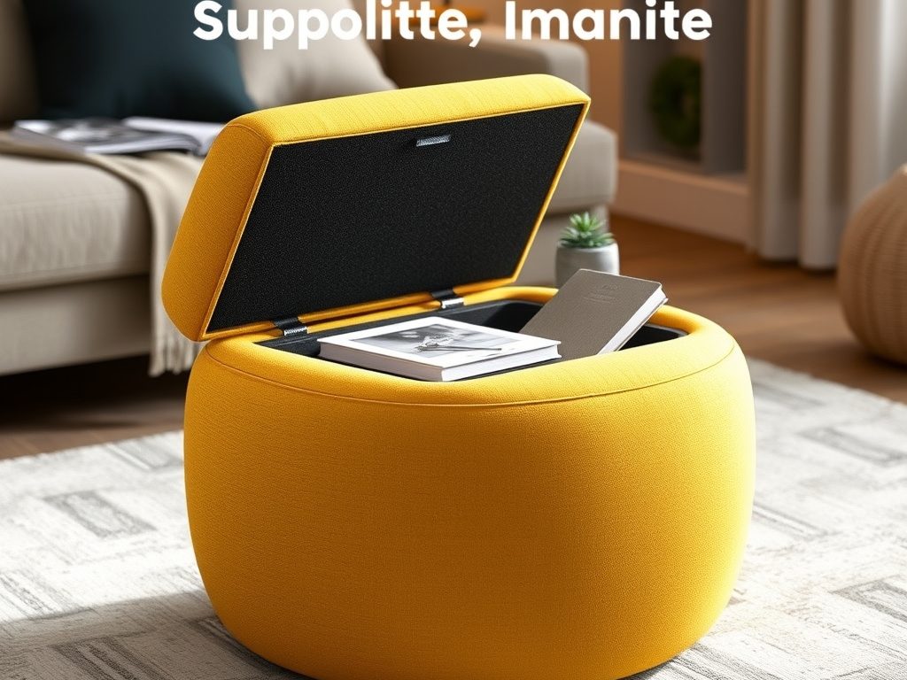 Pufa ze schowkiem jako praktyczne siedzisko i sprytne rozwiązanie do przechowywania w domu